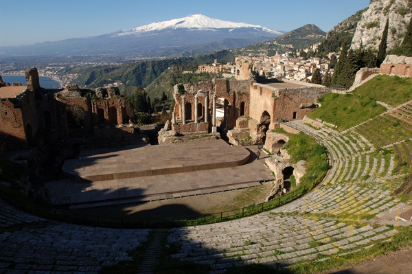 Греко-римский театр в Таормине - Таормина - достопримечательности - Италия