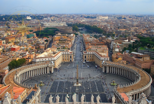 Площадь Святого Петра в Риме - Италия