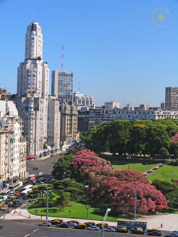 Вид на летние пейзажи города - Аргентина
