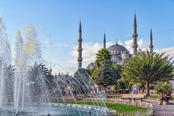 Стамбул - Голубая мечеть - Султанахмет парк - Турция
