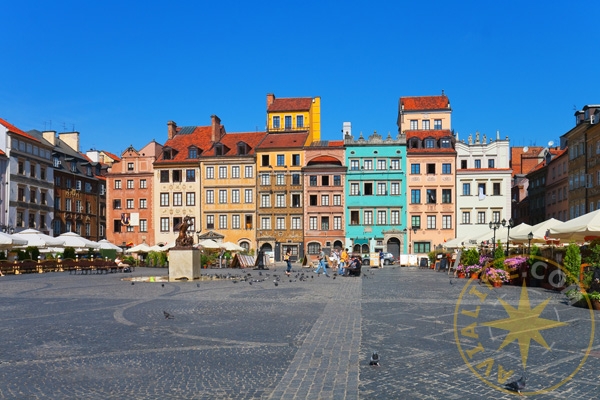 Базарная площадь в Варшаве - Польша