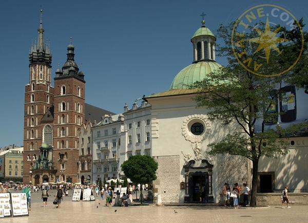 Краков - церковь в городе - фото - Польша